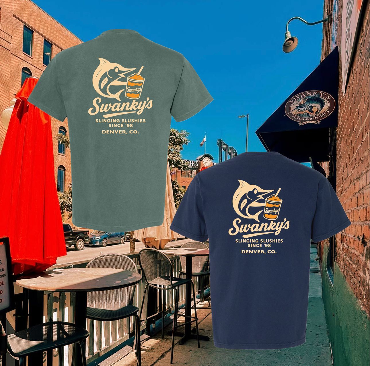 The front and back of a black t-shirt with the word wisco on it