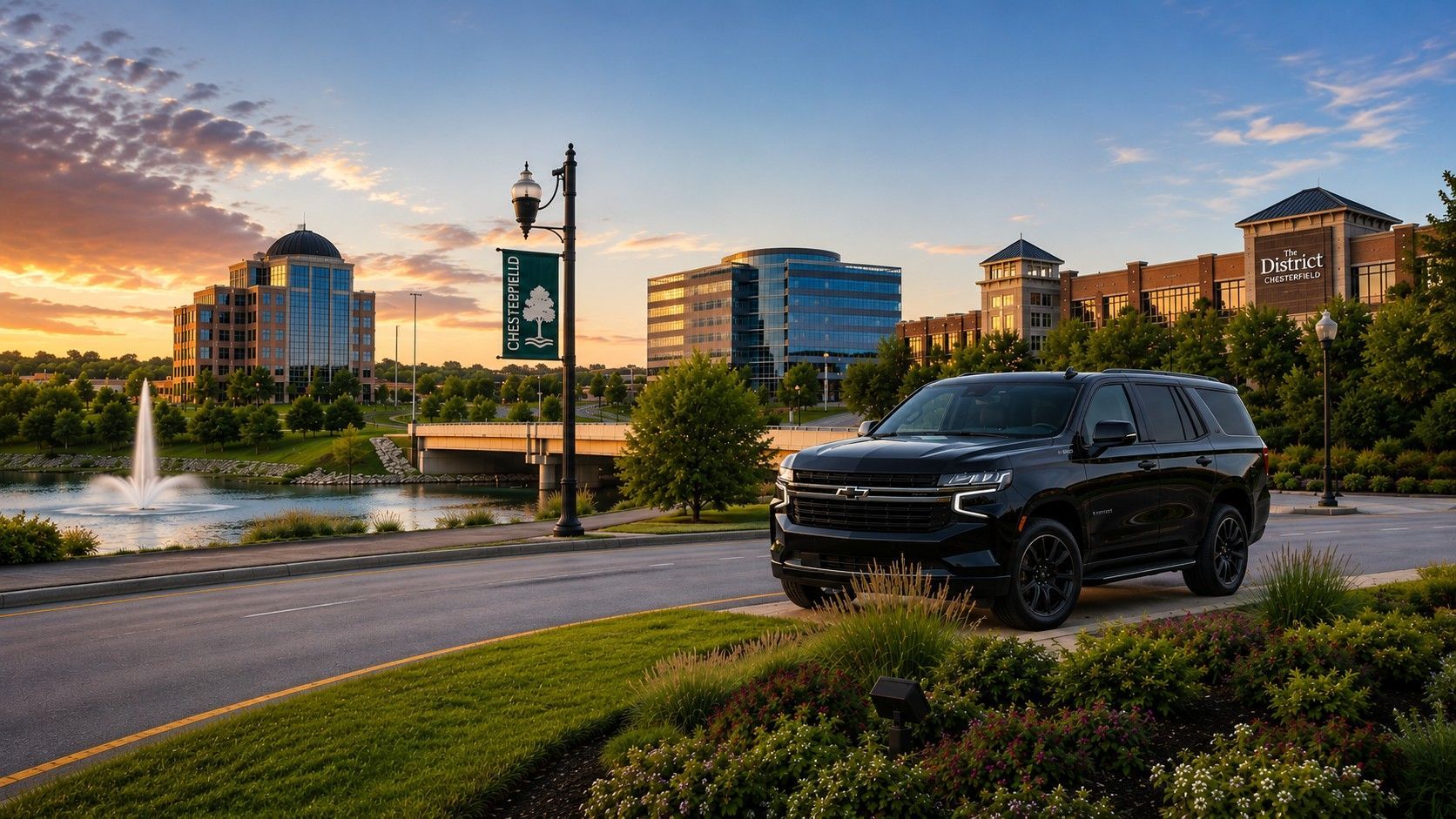 Airport car service St. Louis luxury SUV Chesterfield Missouri