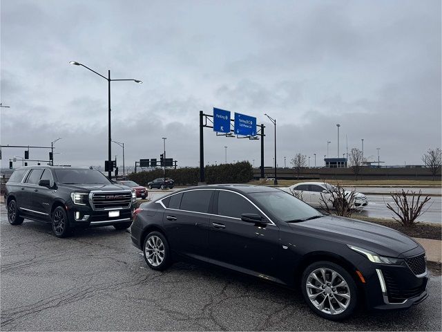 Black Cadillac CT5 STL Executive Transportation