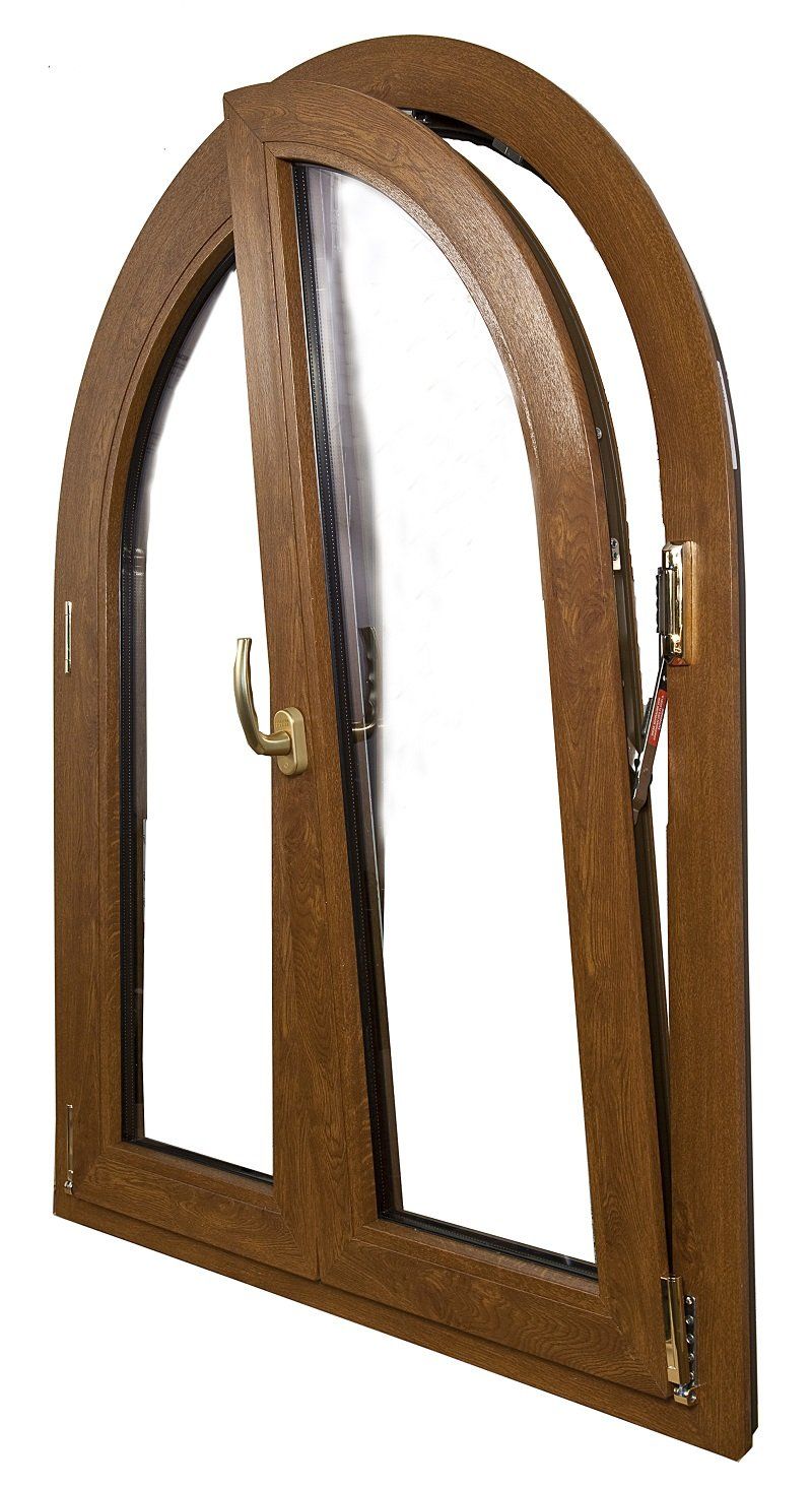 finestra ad arco in pvc