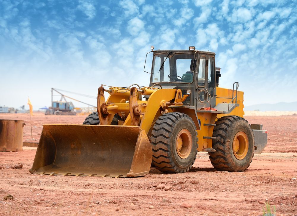Yellow Front-End Loader on Reddish Ground — Shantui QLD in Goondiwindi, QLD