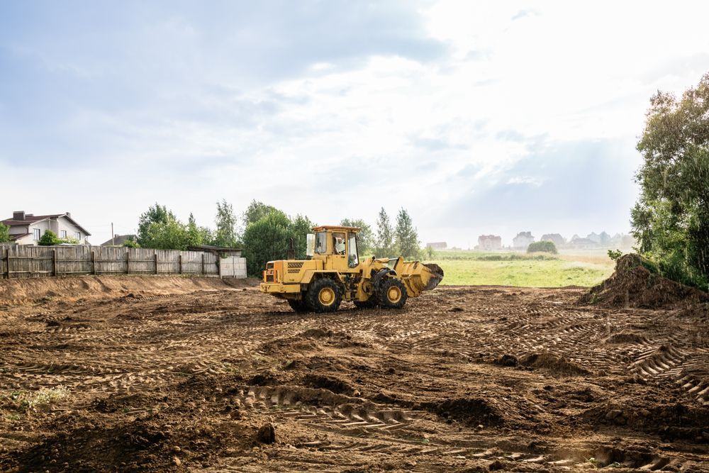 Yellow Bulldozer on A Dirt Lot — Shantui QLD in Roma, QLD