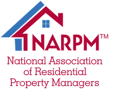 A logo for the national association of residential property managers