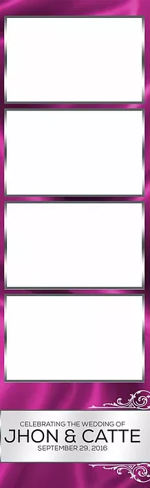 Pink Fabric Style Photo Strip — Chicago, IL — Concept One Photography