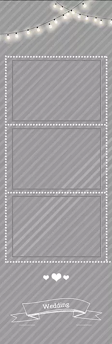 Gray Slanted Patterned Photo Strip — Chicago, IL — Concept One Photography