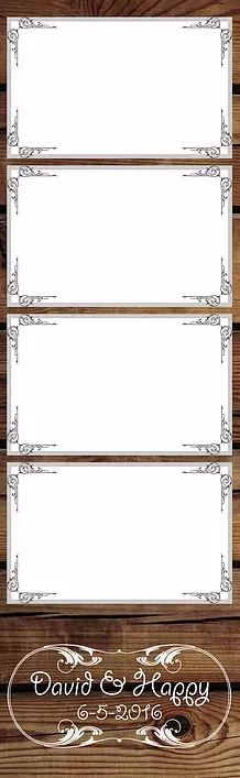 Wood Background with Border Photo Strip — Chicago, IL — Concept One Photography