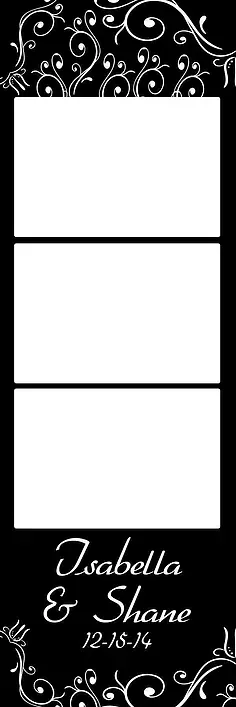 Black Background with Decorative Photo Strip — Chicago, IL — Concept One Photography