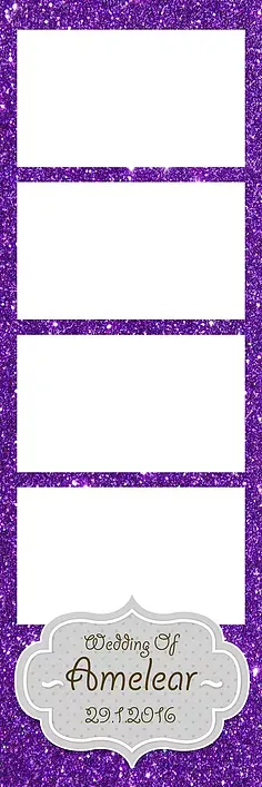 Violet Glittery Photo Strip — Chicago, IL — Concept One Photography