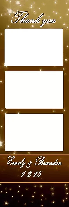 Gold Shiny Photo Strip — Chicago, IL — Concept One Photography