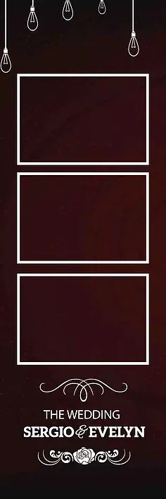 Red and Light Bulb Photo Strip — Chicago, IL — Concept One Photography