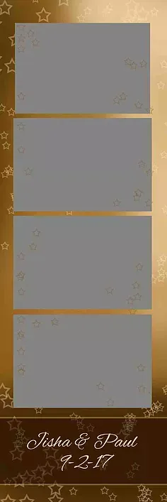 Gold and Stars Photo Strip — Chicago, IL — Concept One Photography