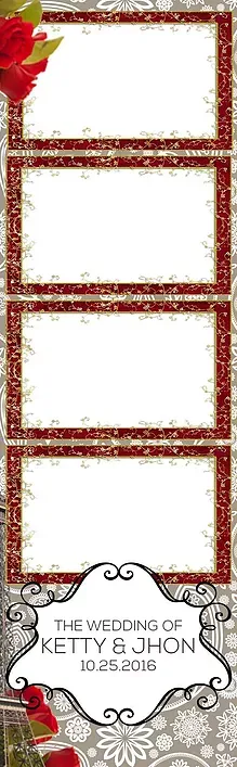 Rose and Patterned Photo Strip — Chicago, IL — Concept One Photography