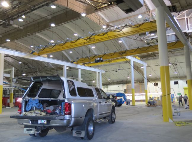 A truck in a garage — Scio OR — Rodgers Mountain Consultants, LLC