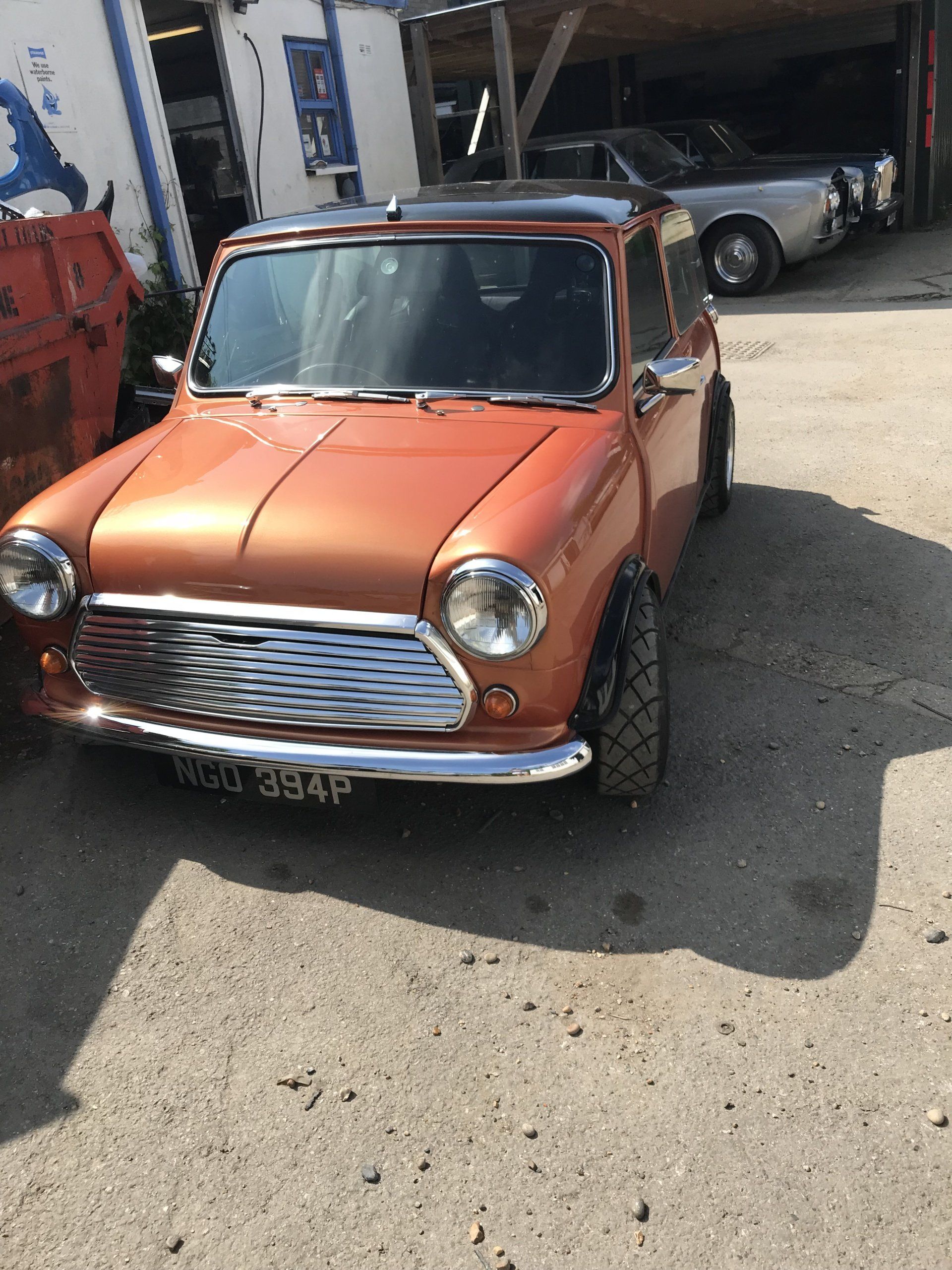 old car on the display after a makeover