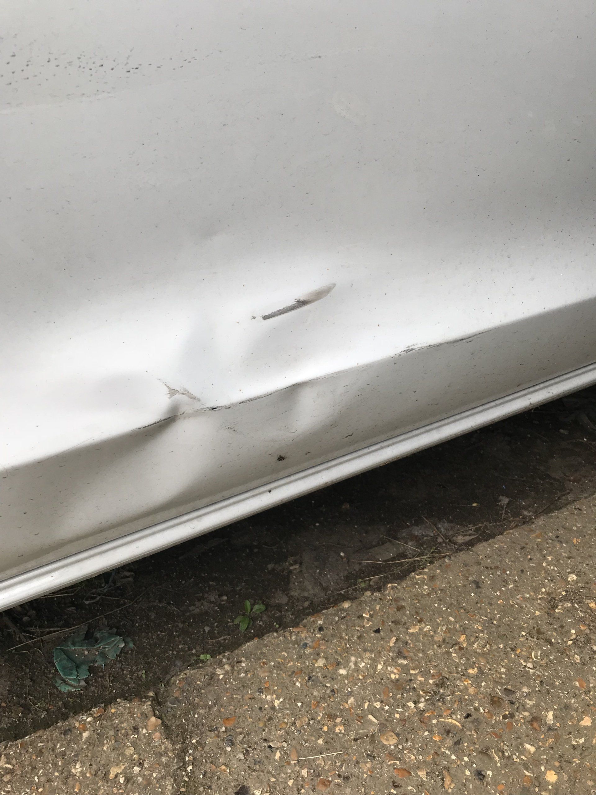 dents of a car after a minor accident