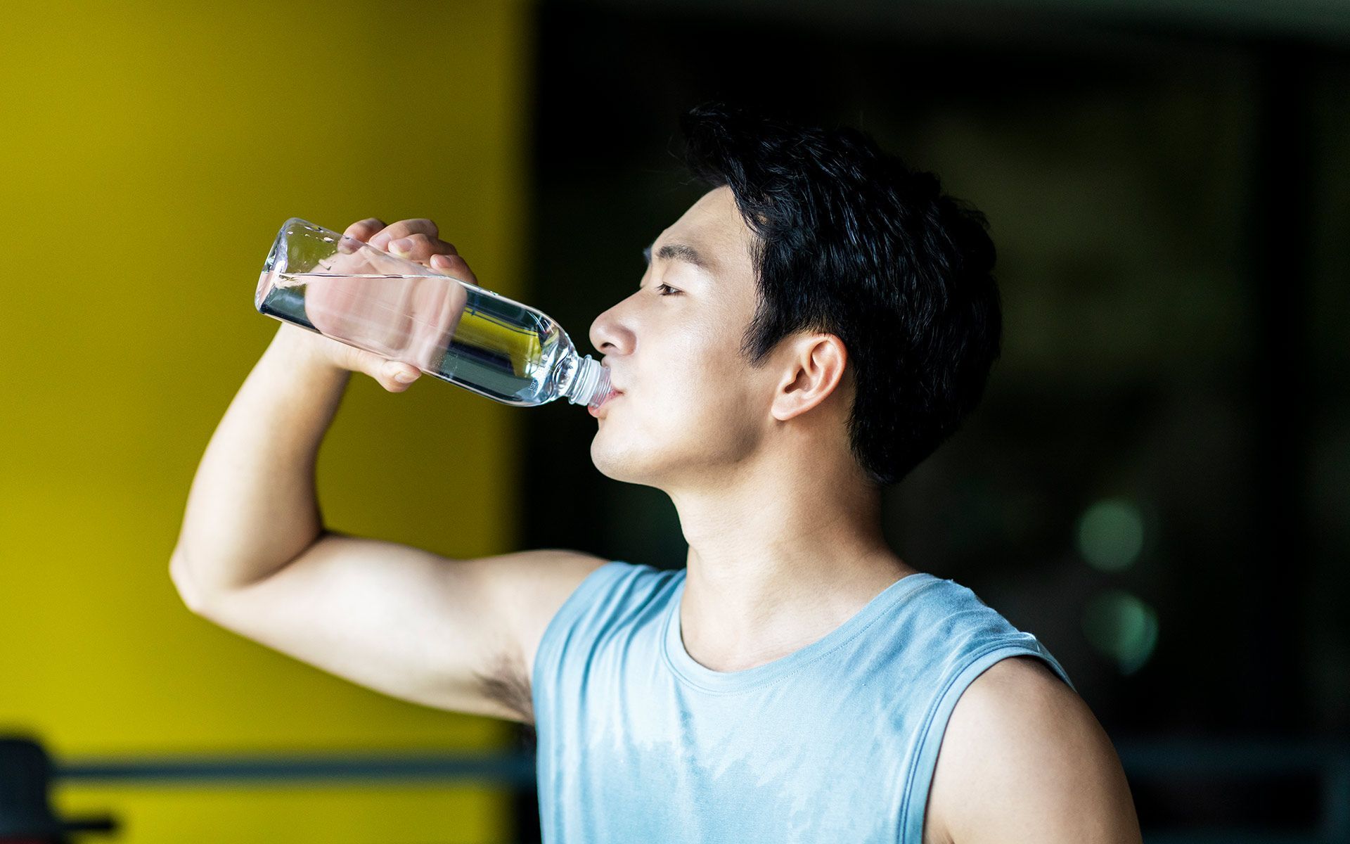 Man Drinking Water — Honolulu, HI — Blessed & Beautiful Kangen Water LLC