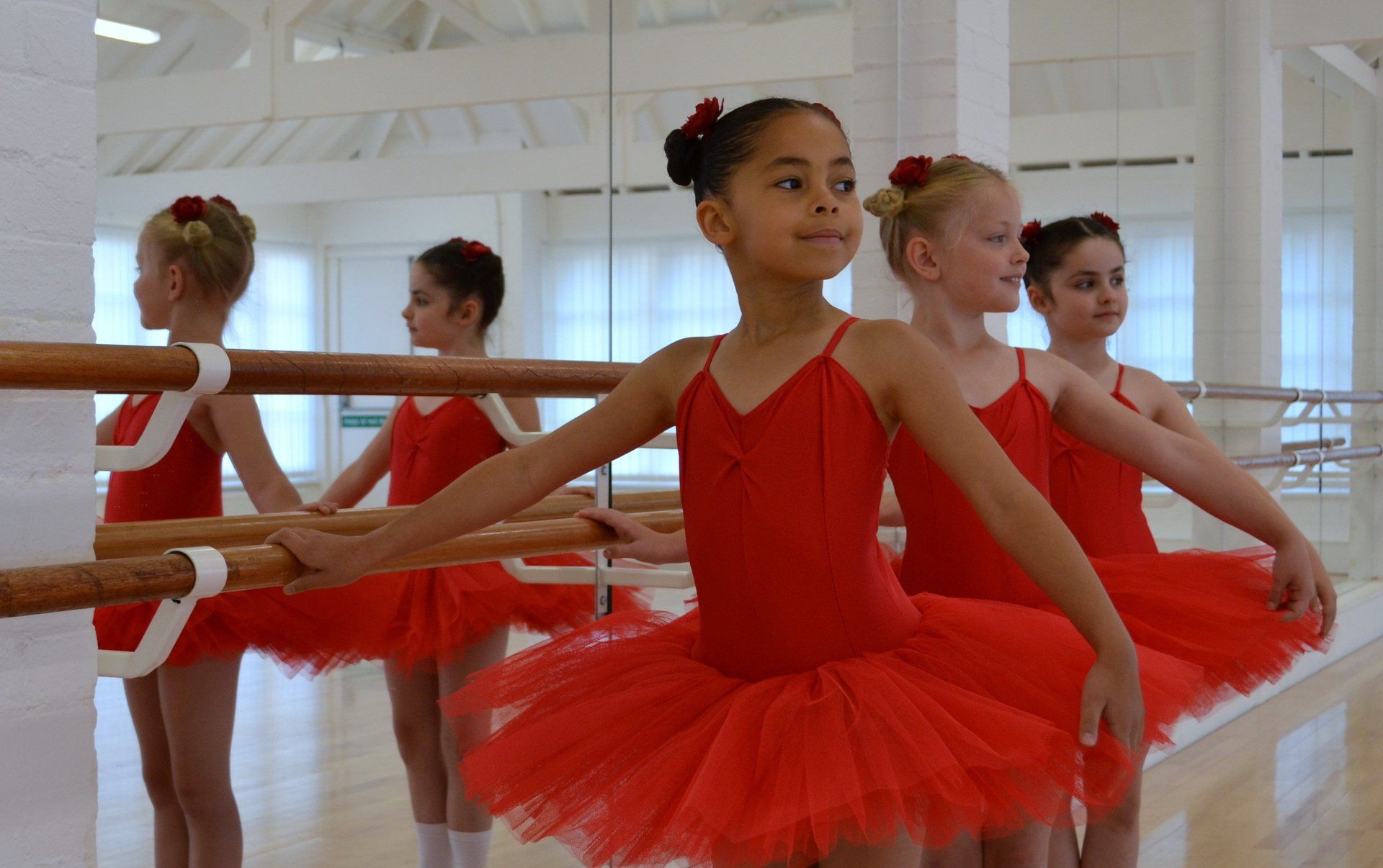 Girls in ballet dance