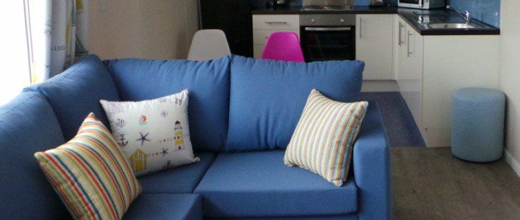 blue sofa cushions