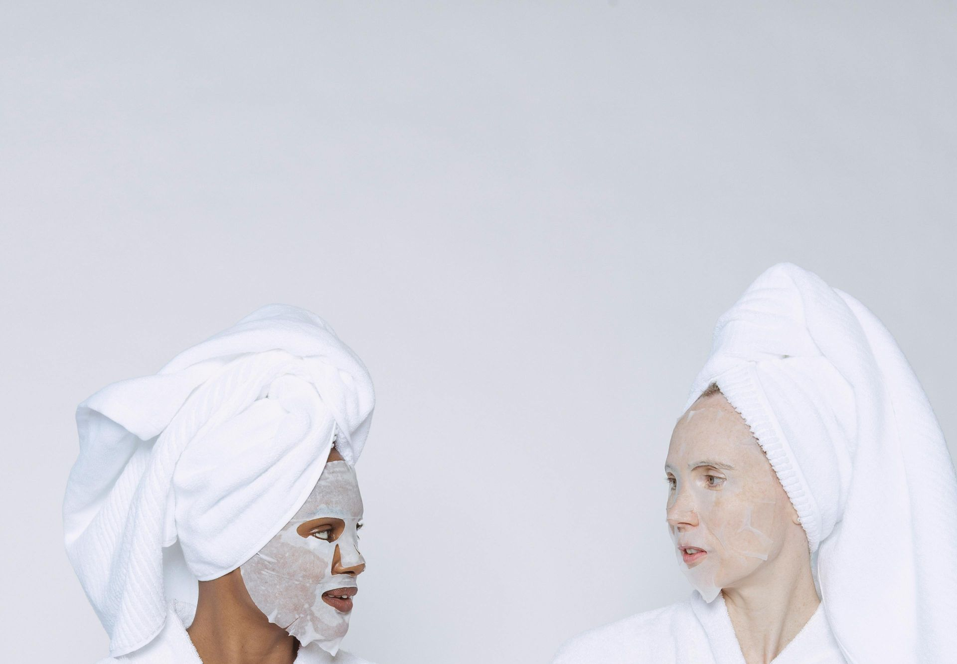 friends getting facial