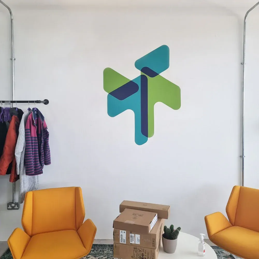 Printed Icon Logo Wall Stickers