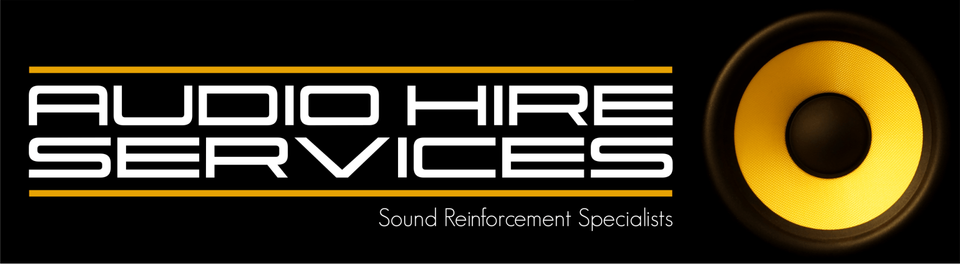 audio hire service logo design