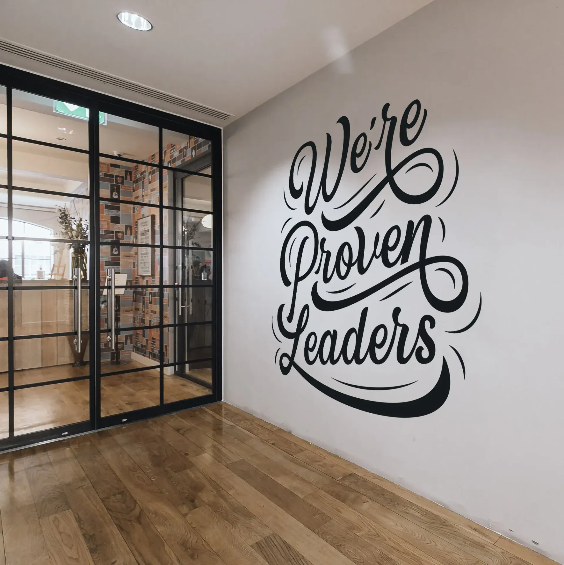 Typography Custom Printed Wall Graphic