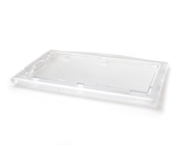 Clear lockable plastic card holder