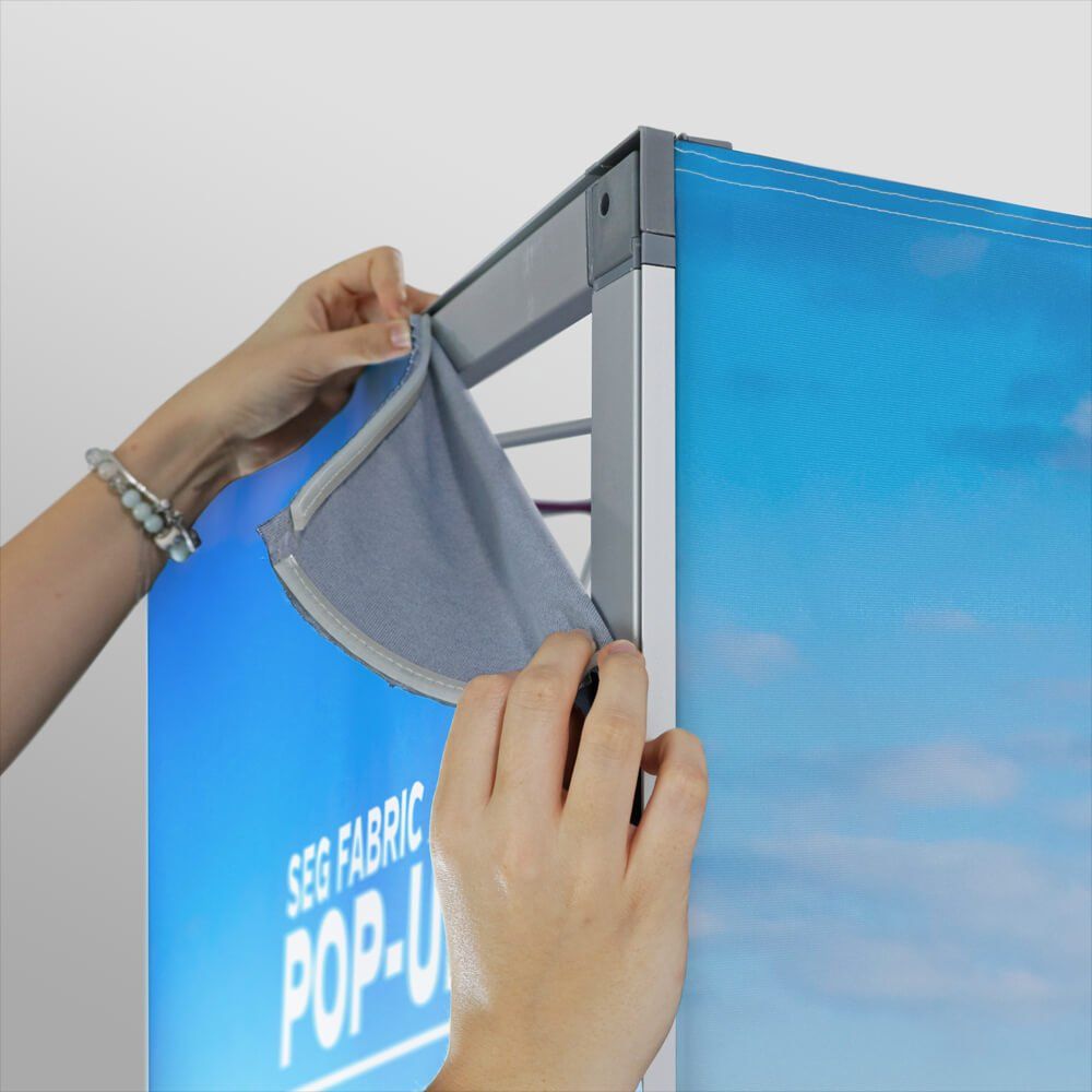 SEG Fabric Pop Up fabric application