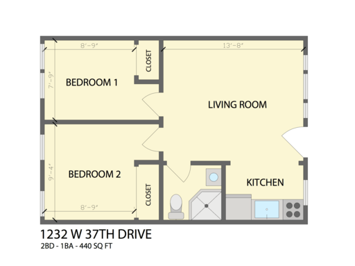 Unit 1232 floor plan