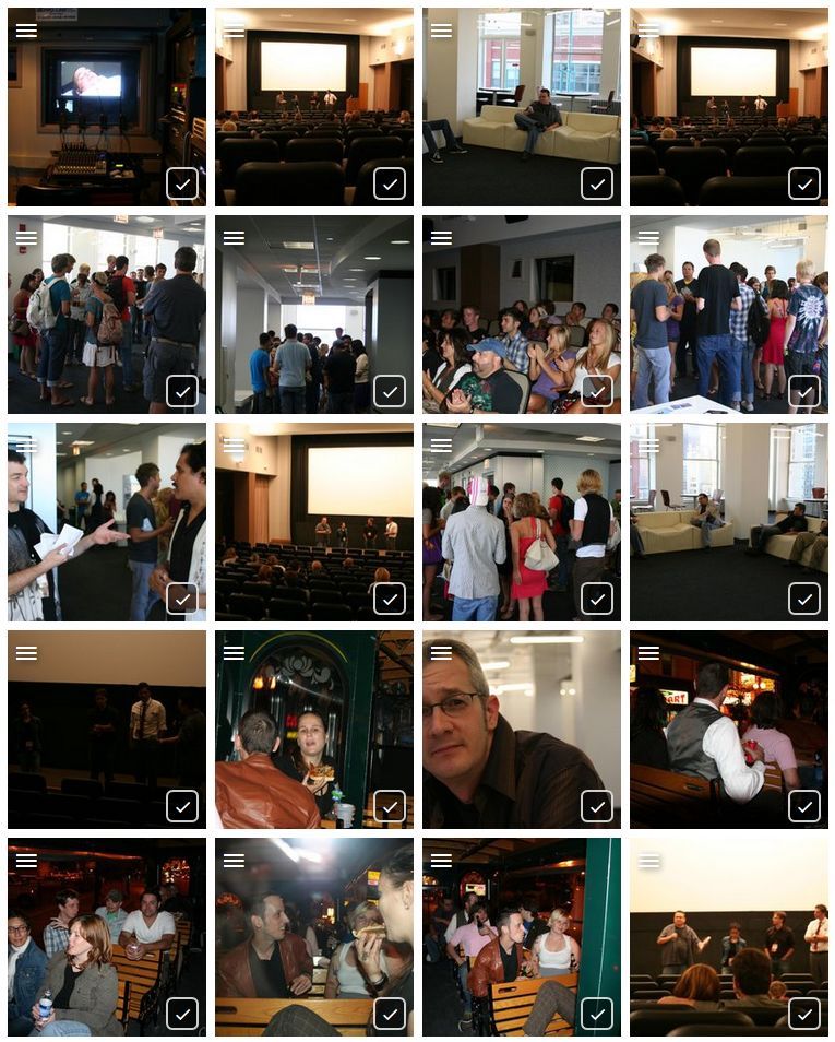 A collage of pictures of people in various places
