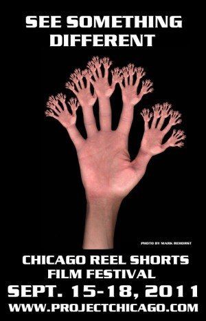 A poster for the chicago reel shorts film festival