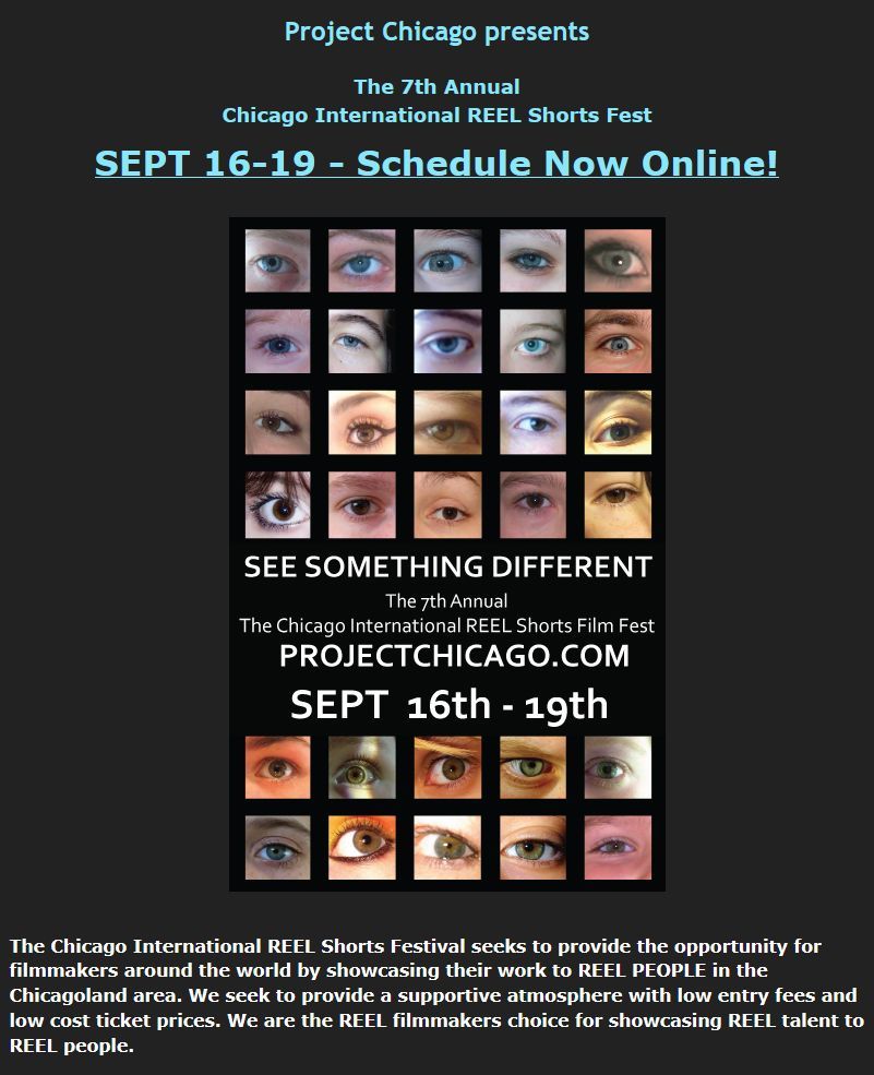 Project chicago presents the 7th annual chicago international reel shorts fest