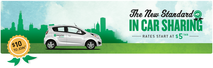 An advertisement for the new standard in car sharing