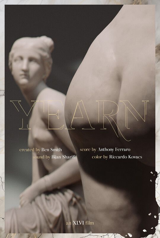 Marble sculptures of women. Poster for 