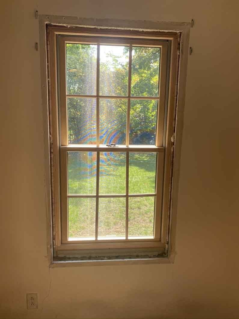 a window in a room.