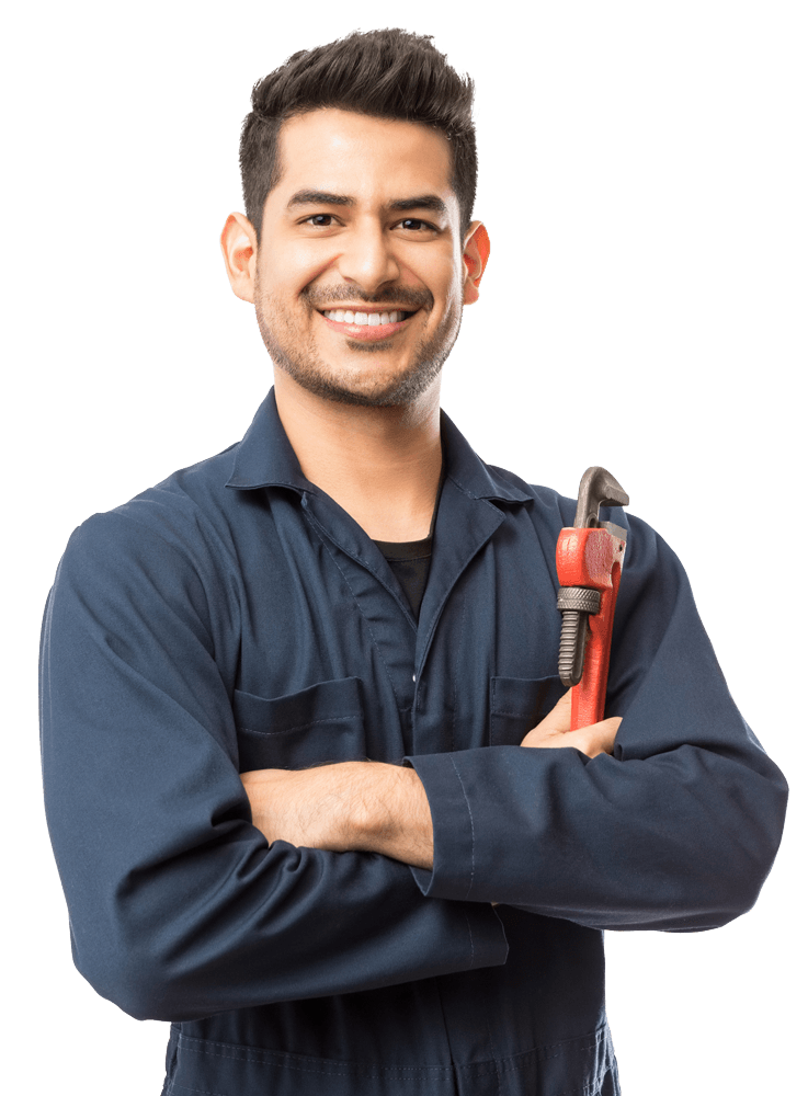 Plumber Posing — Irwin, PA — Westmoreland Affordable Plumbing Heating & Cooling
