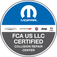 FCA US LLC Certificate | Windham Bodyshop