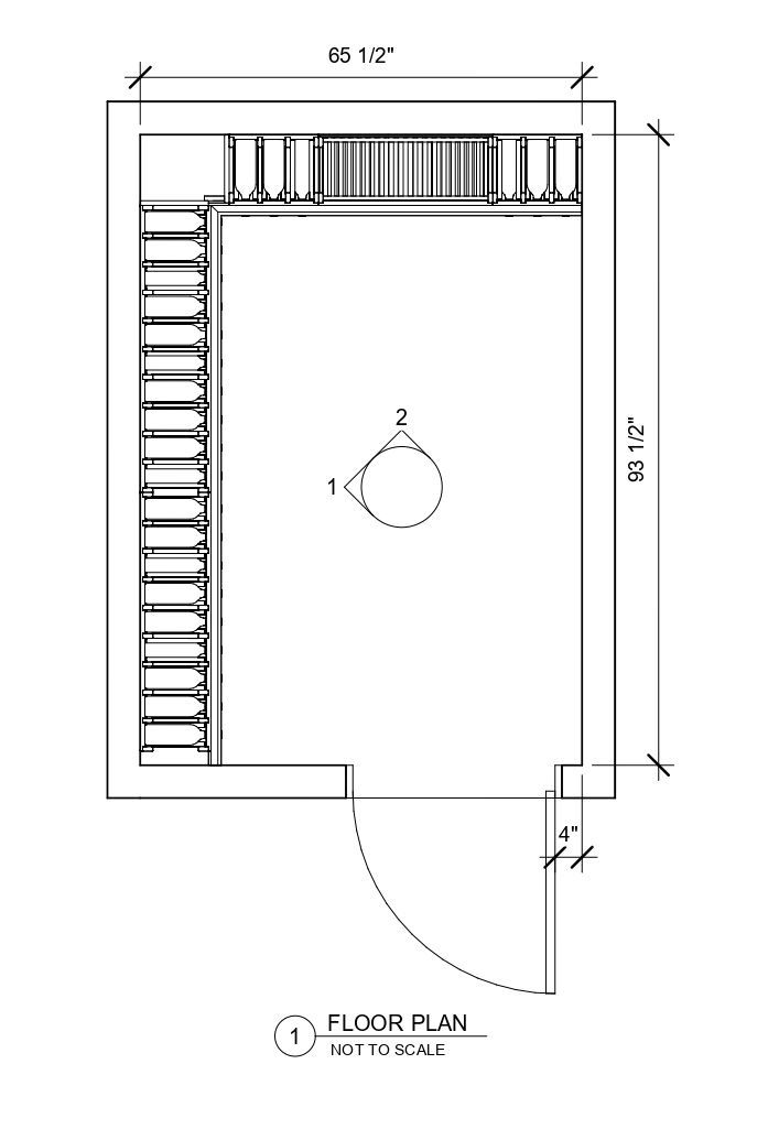 A black and white floor plan of a building