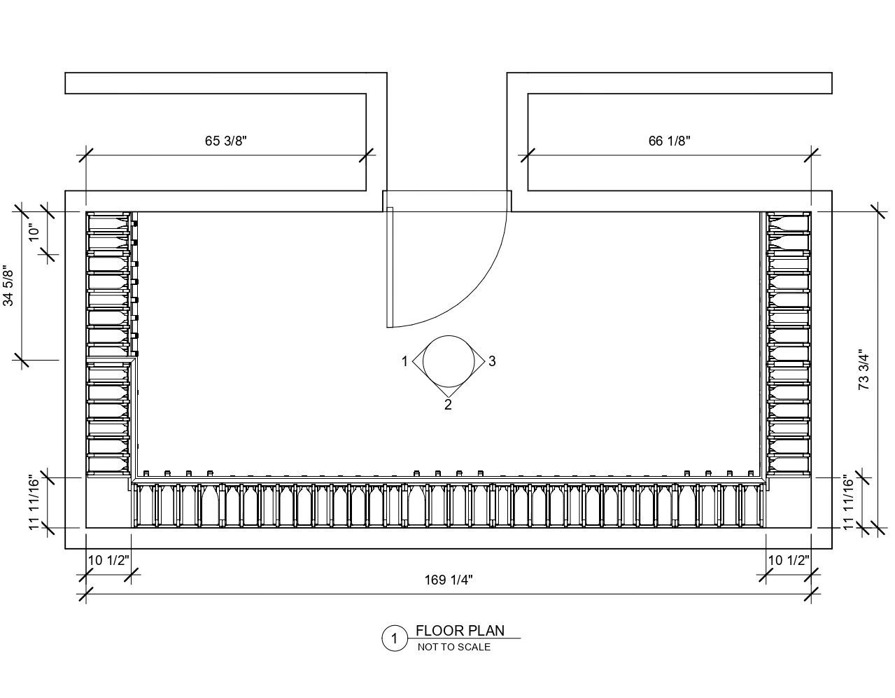 A black and white drawing of a baseball field.
