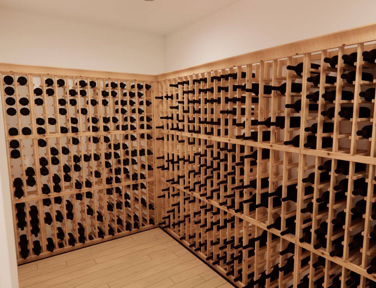A large wine cellar filled with lots of wine bottles.