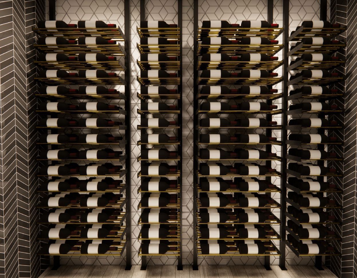 A wine cellar filled with lots of bottles of wine