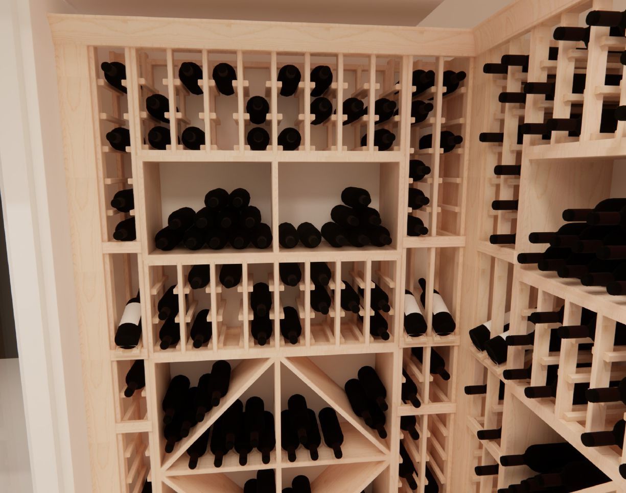 A wine cellar filled with lots of wine bottles