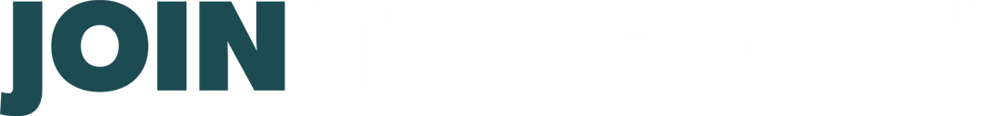 The word join is written in blue on a white background.