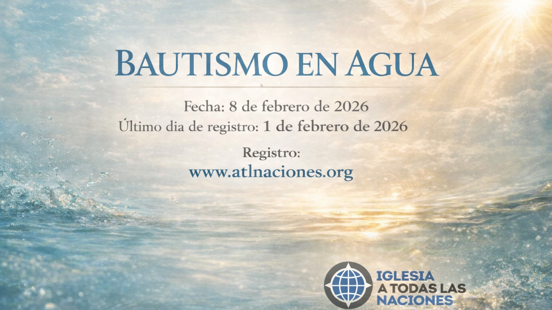 Felicidades por su decisión para seguir a Cristo