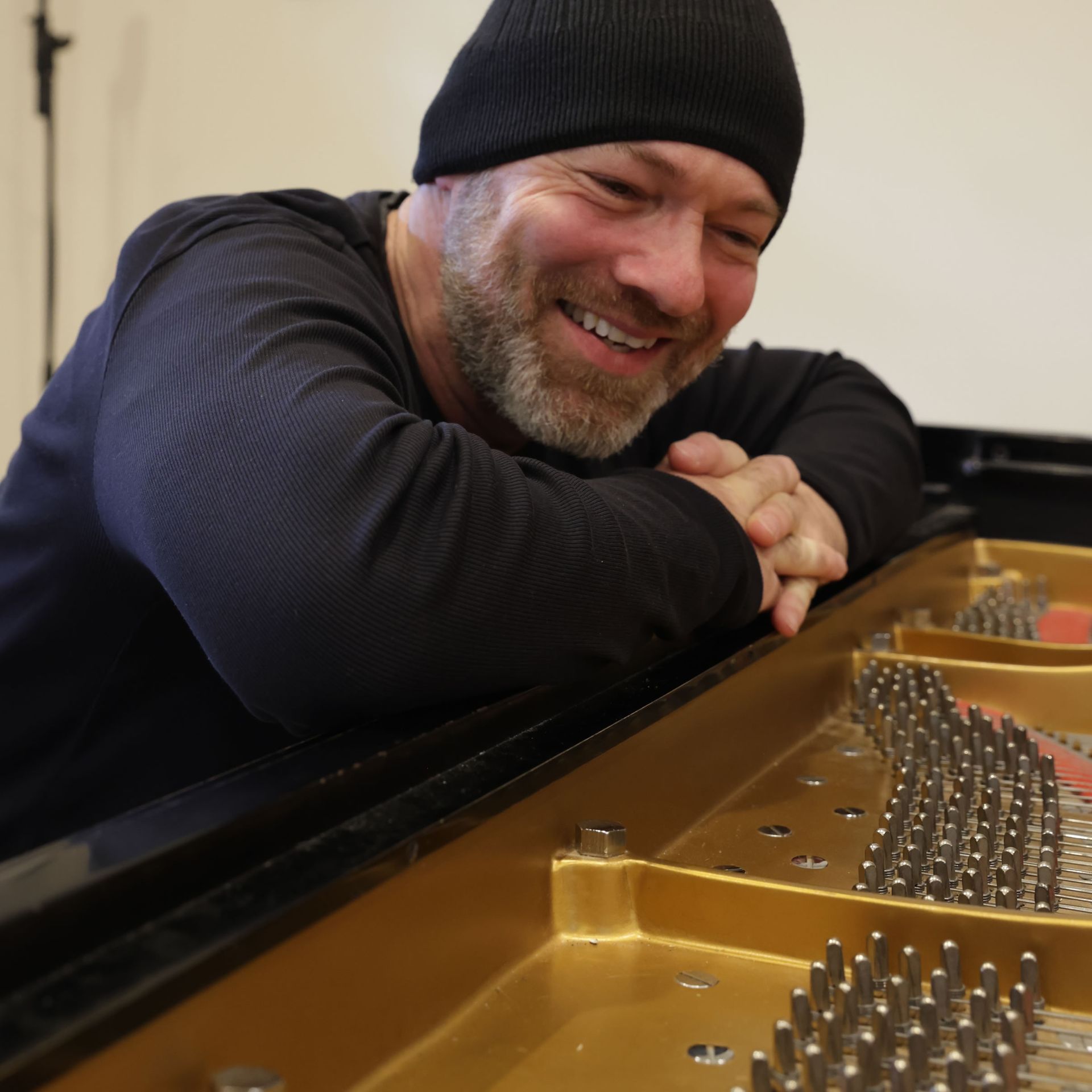 Michael Newhouse Allison during a recording session