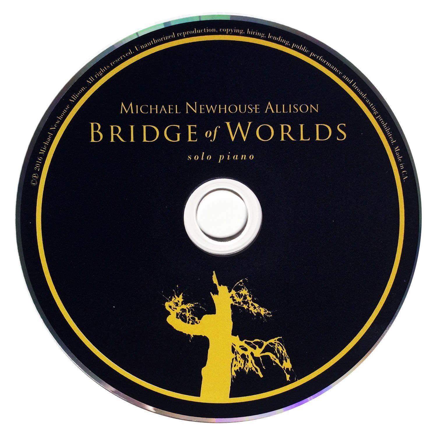 Bridge of Worlds solo piano CD by Michael Newhouse Allison.
