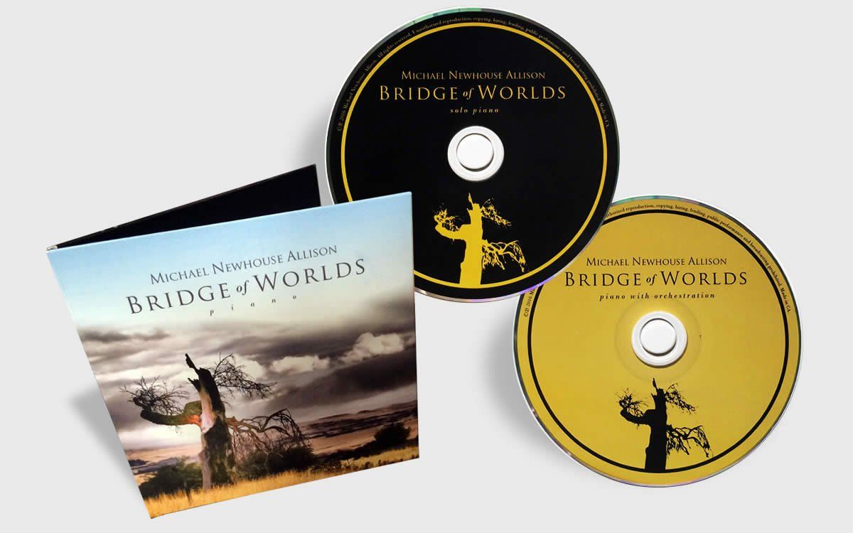 Bridge of Worlds album CDs by Michael Newhouse Allison.