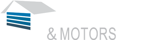 Logo with a stylized house shape and 