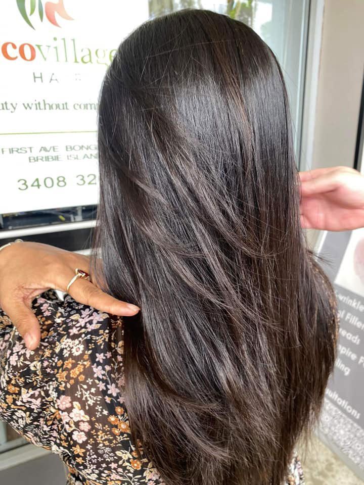 Brown Hair Color — Eco Village Hair-Bribie Island Hairdresser In Bongaree QLD