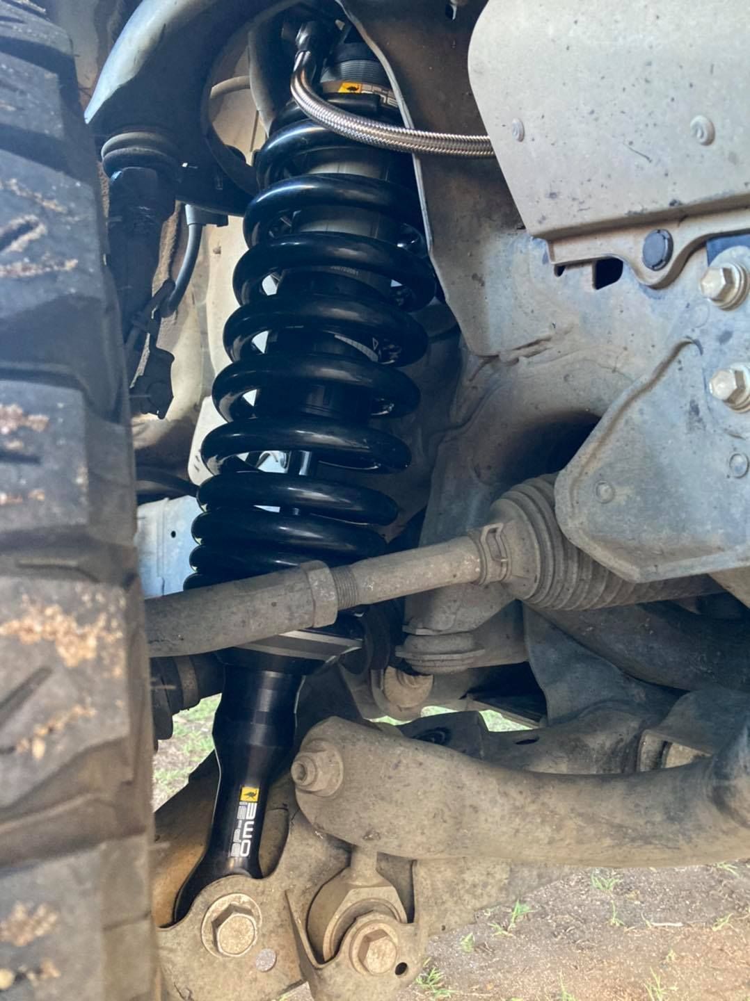 A Close Up of a Shock Absorber on a Truck — Emerald 4x4 in Emerald, QLD